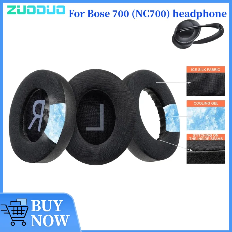 

ZUODUO Replacement Cooling Gel Ear Pads For Bose 700 (NC700) Gaming Headphones