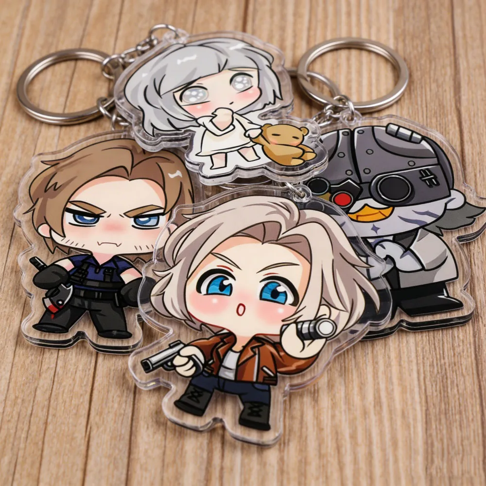 Lindo Llavero de Dibujos Animados RE9, Accesorios para Bolsos, Abalorios, Joyería, Regalos para Fans, Amigos y Amantes de los Juegos