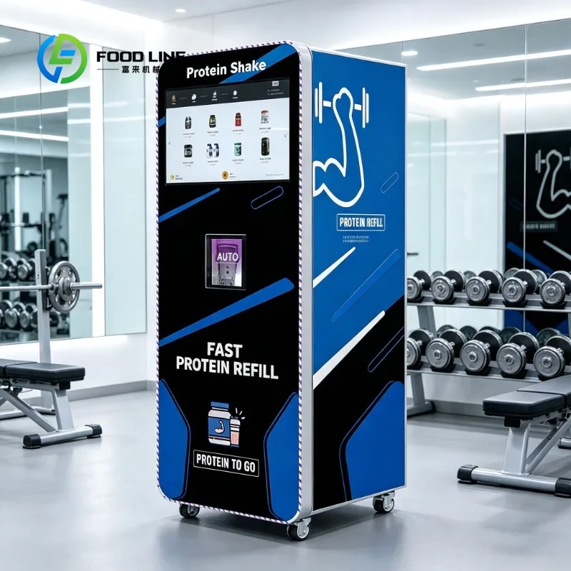 Customized Smart Fridge Healthy Protein Powder Vending Machine with Built-in Mixing Function