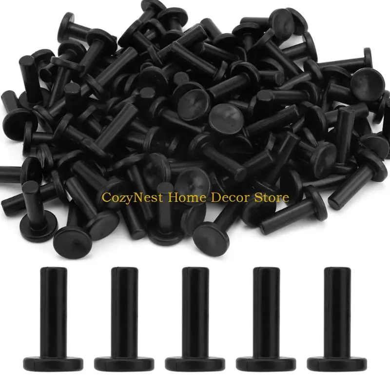 92MF 100pcs T Watering System End Plug Leak Resistant Rubber Fittings for Hose