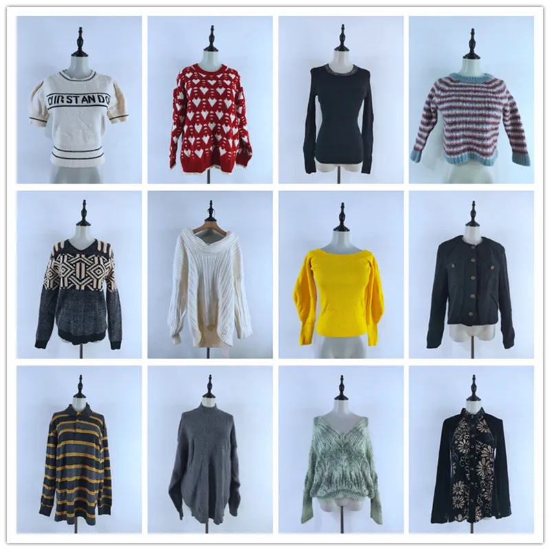 

Vintage Commute Sweater Warm Casual Unique High-End Feelings Autumn Polyester Long Sve round Ne Single Button Striped Top