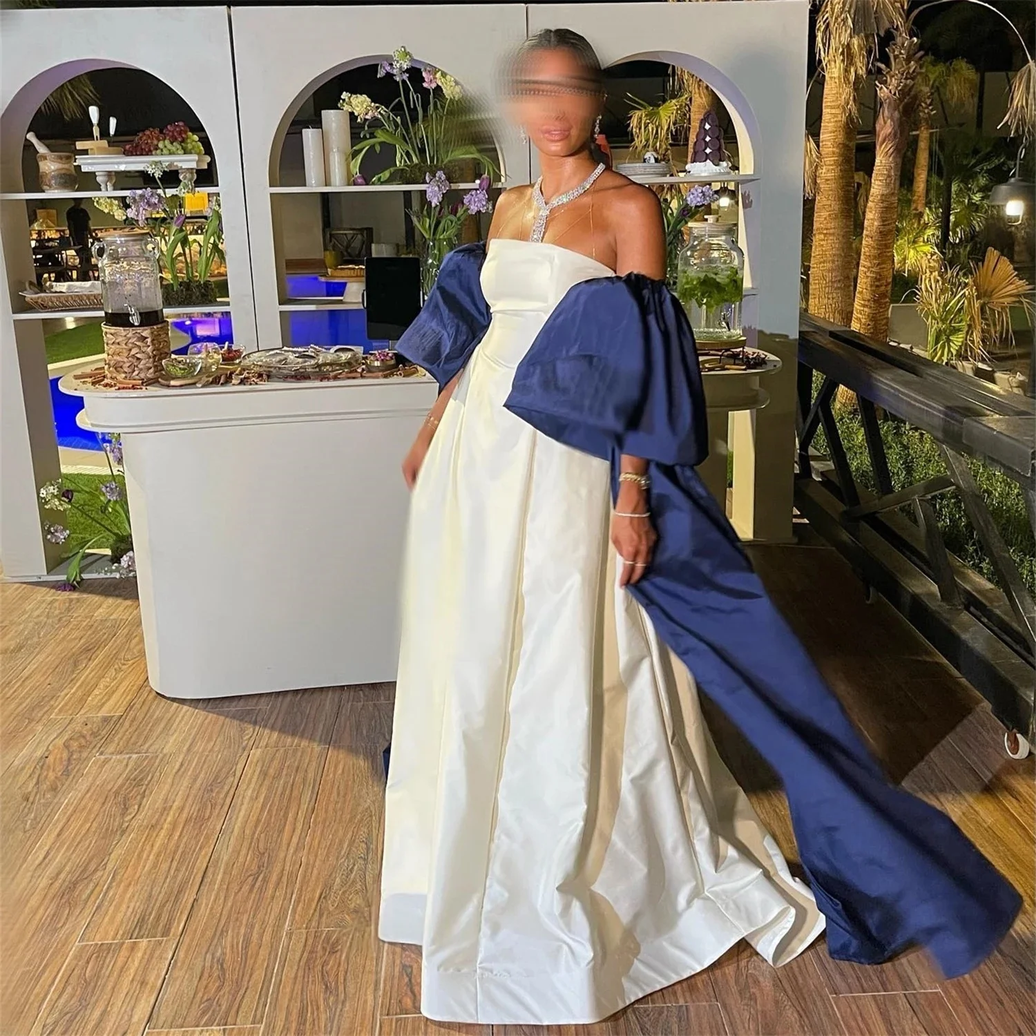 

Strapless Women Long Bespoke Occasion Gown Evening Dresses Prom Pastrol Unisex Jersey Retro Dubai Saudi Arabic Customized