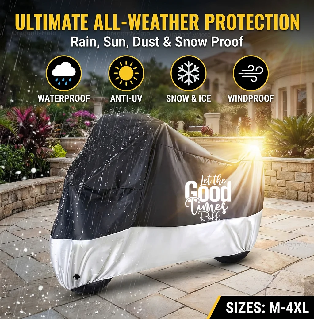 

Чехол для мотоцикла Kawasaki Ninja H2 H2R Zx6R Zx12R 400 650 1000 Zx9R, серебристо-черный, водонепроницаемый, пылезащитный, с защитой от ультрафиолета