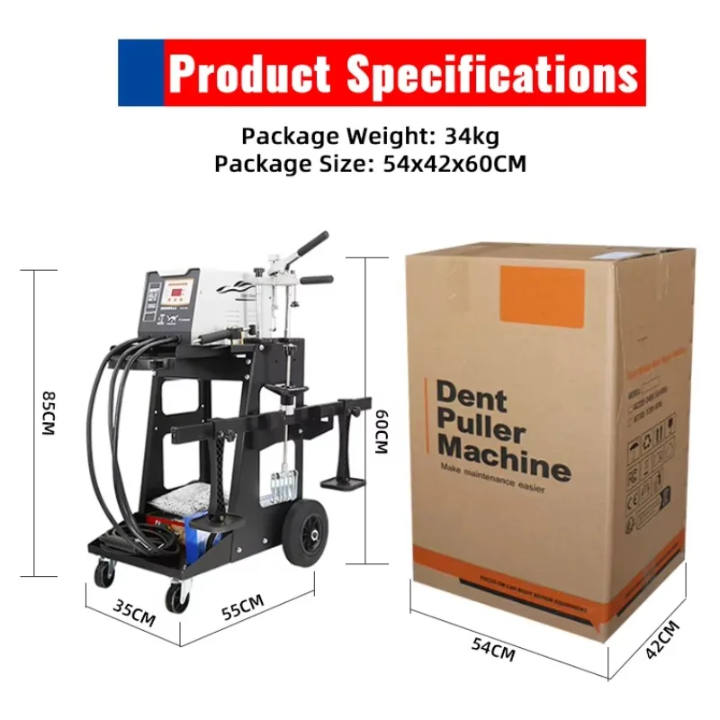 Multi-Functional Aluminum Sheet Dent Puller Machine Auto Body Shop Equipment Dent Remove PROS