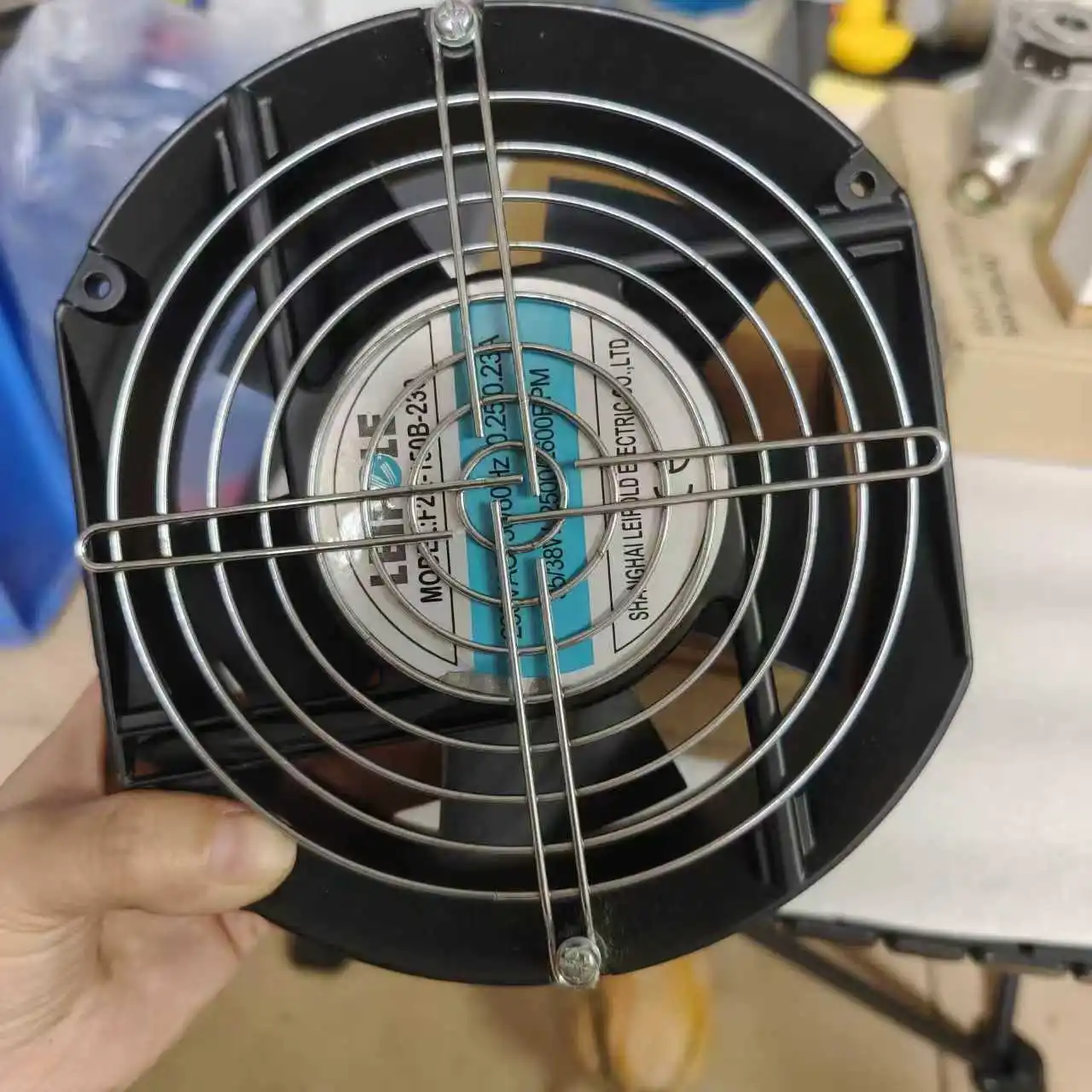 original-for-leipole-f2e-150b-230-ac-230v-17251-150mm-15cm-aluminium-frame-dual-ball-bearing-industrial-cabinet-cooling-fan