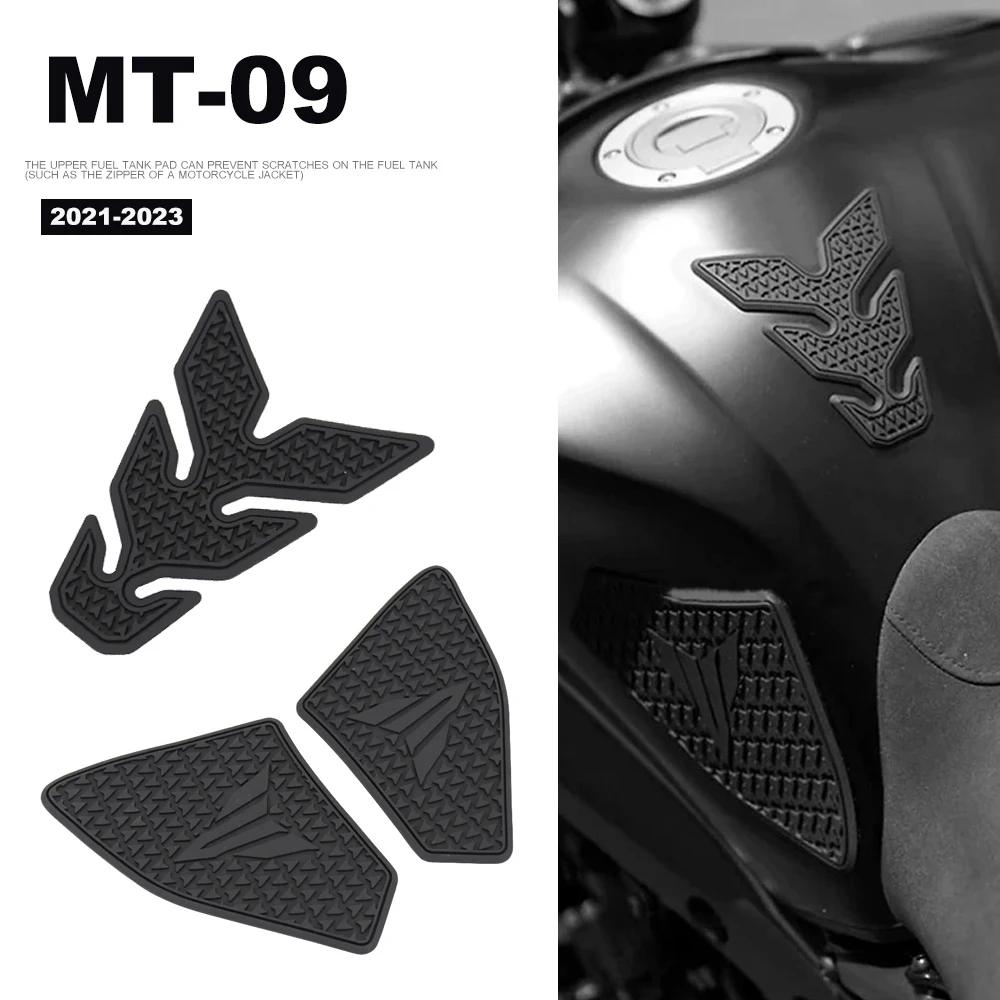 

Набор накладок на бак MT09 SP, новый для YAMAHA MT-09 2021 2022 2023 MT 09 SP, нескользящие боковые наклейки на топливный бак для мотоцикла, резиновая наклейка