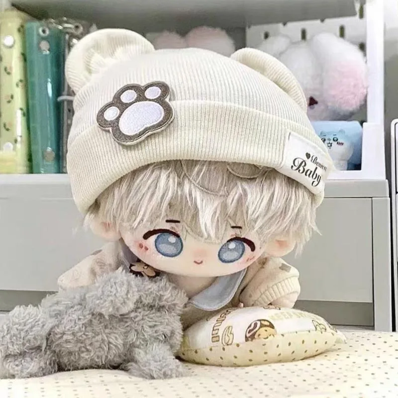 사랑스러운 20cm 면 인형 옷 서있는 자세 앉아있는 자세 면 인형 귀여운 잠옷 미니 귀여운 인형 옷 잠옷 액세서리