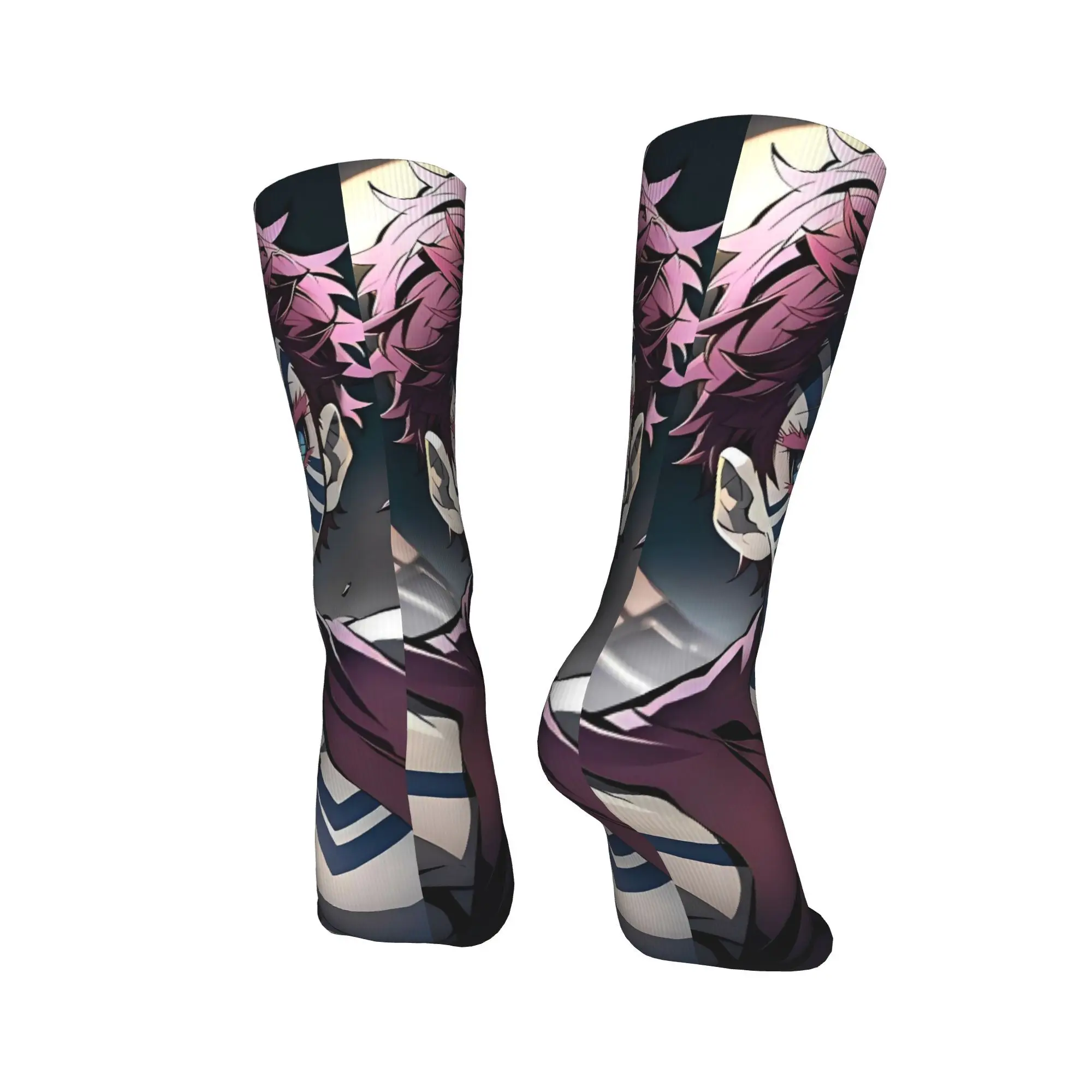 Skarpety Akaza z Górnej Klasy 3, Graficzne Podkolanówki Antypoślizgowe Damskie Męskie, Wysokiej Jakości Skarpety Wiosenne Modne Skarpety Outdoorowe