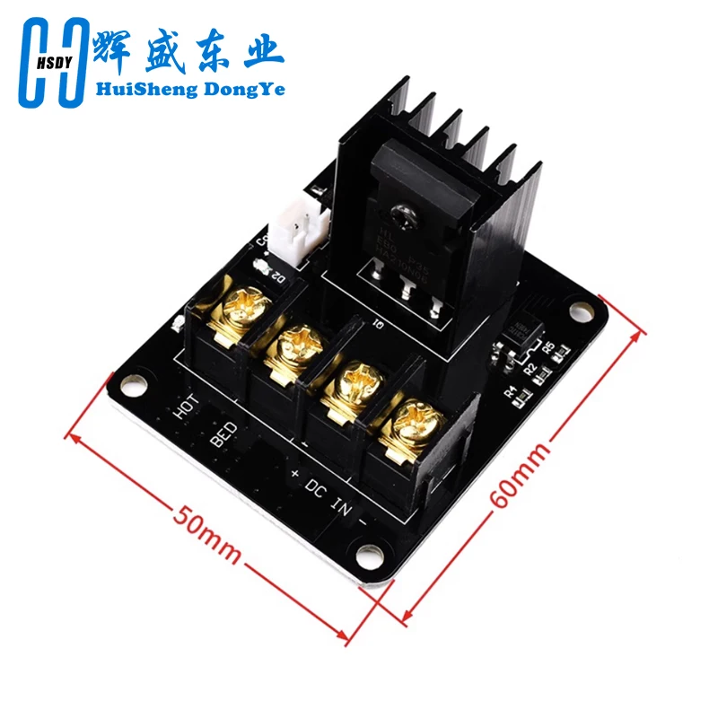 New 3D printer Hot Bed MOSFET Power Expansion Board / Heat bed Power Module For Anet A8 A6 A2 Compate Black Ramps 1.4