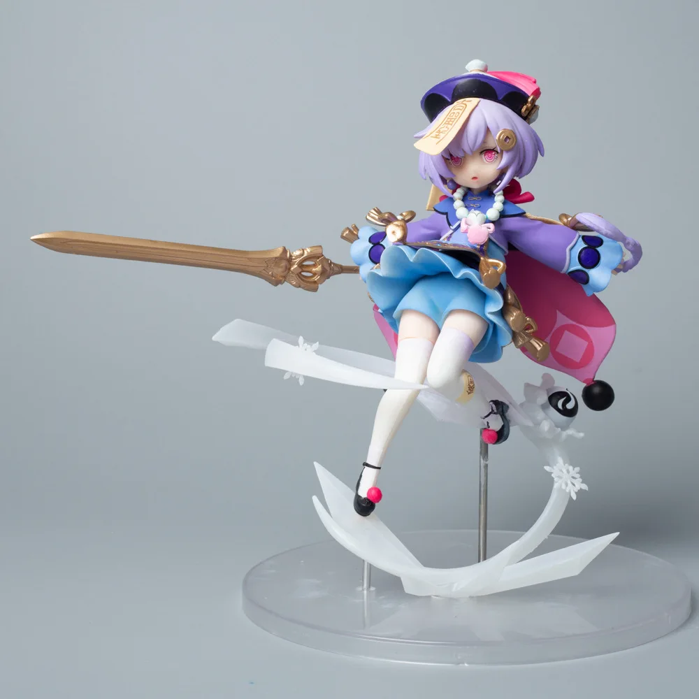 16cm Genshin Impact Qiqi Anime Figure Liyue Harbor Two Dimensional Beauty Girl Game Peripheral Action Figurine Model Toys Doll