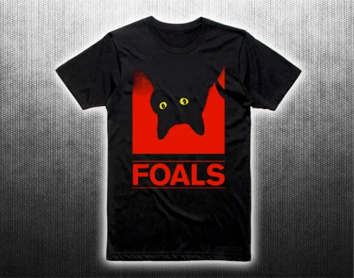 Foals Cat T-shirt T shirt Black Tee Man Woman