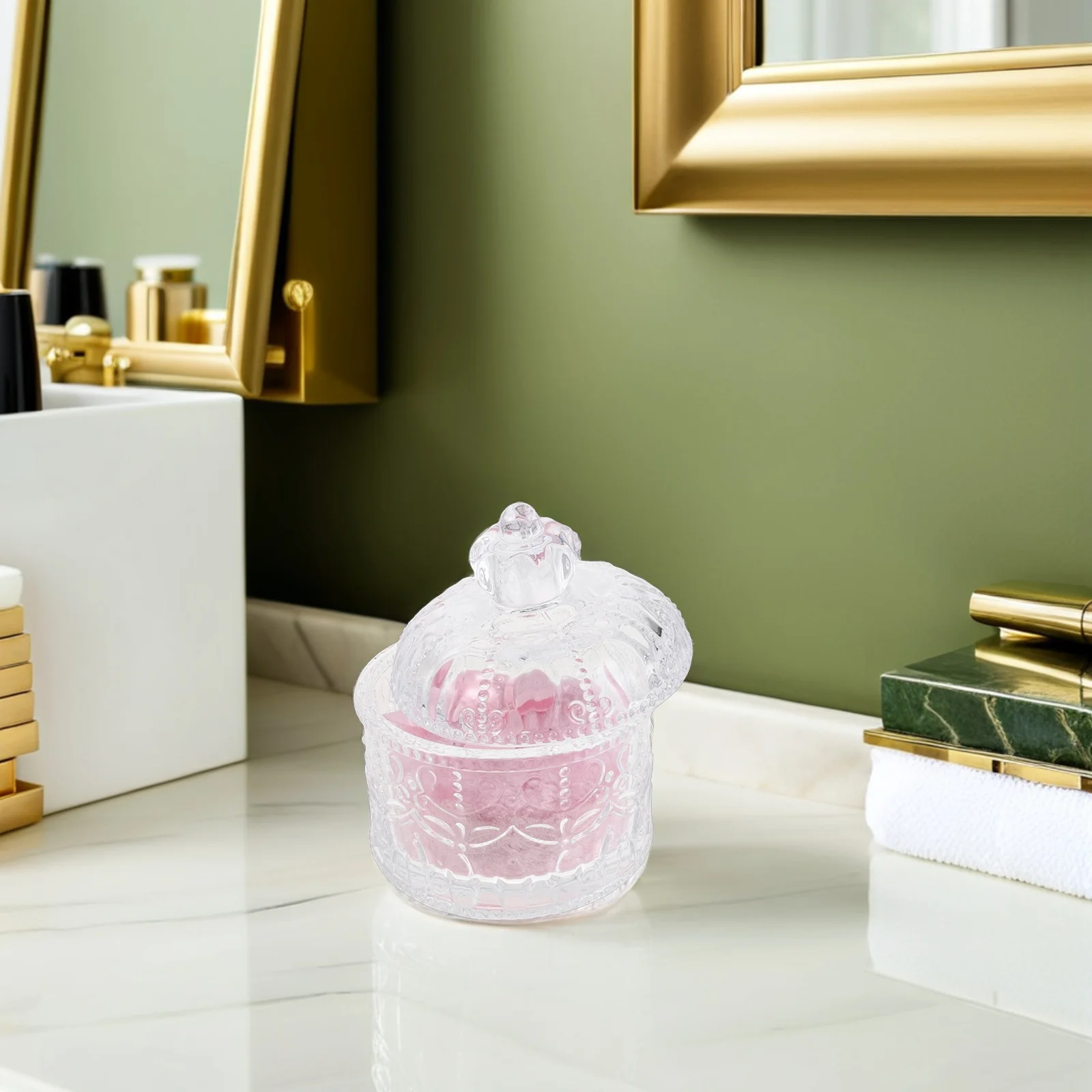 

1Set Facial Puff Pad for Makeup 3.34 Inch Soft Washable Reusable High Density Fiber Sponge Setting Powder Puff Compatible with