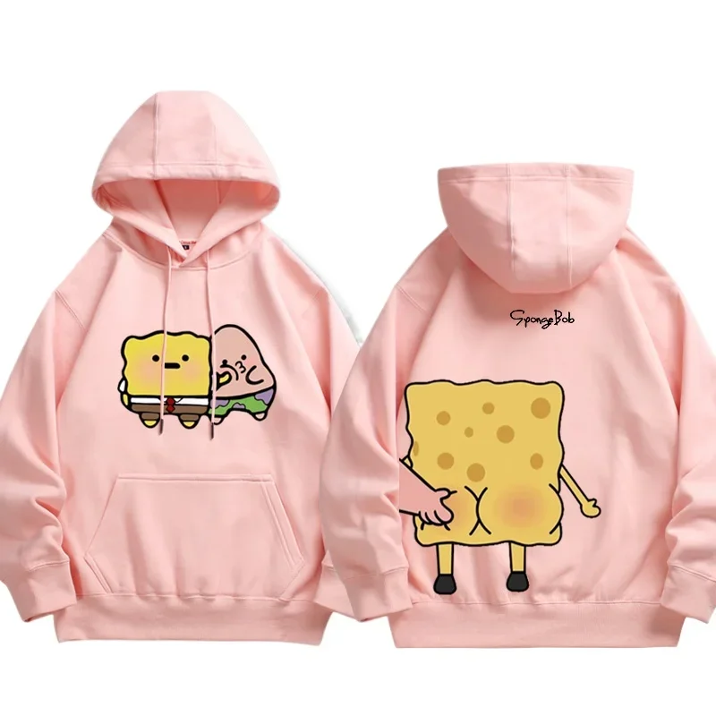 Bob Esponja SquarePants y Patrick Star dibujos animados Anime periferia padre hijo Sudadera con capucha en primavera y otoño Sudadera con capucha para padres e hijos