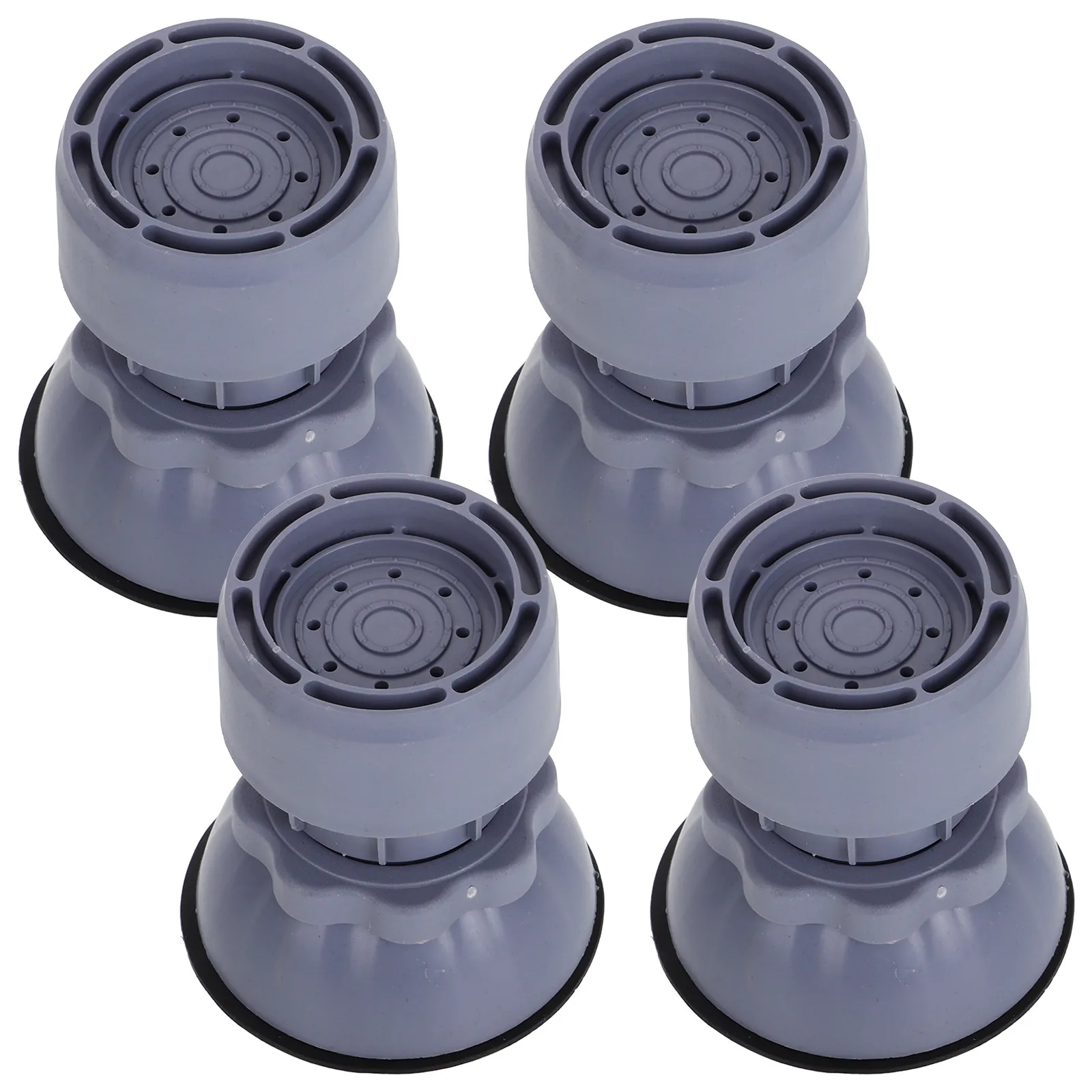 4Pcs Universal Washing Machine Foot Pads Anti-Slip Vibration Absorbing Stabilizer for Washer Dryer Refrigerator Furniture Risers