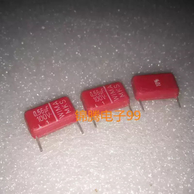 10-100pcs WIMA MKS 0.56UF 100V 564J antique electric wood shell coupled audio capacitor