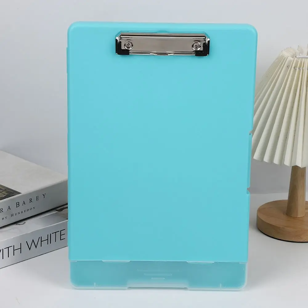 A4 Office Folder Board Multi-functional with Pen Slot Writing Board Sturdy Multicolor Document Manager Writing Pads Storage