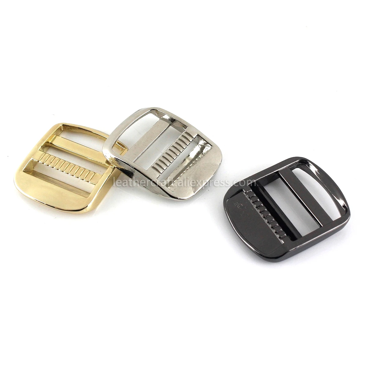 1pcs Metal 2 Bar Buckle for Webbing Backpack Bag Parts Leather Craft Strap Belt Purse Pet Collar Clasp High Quality