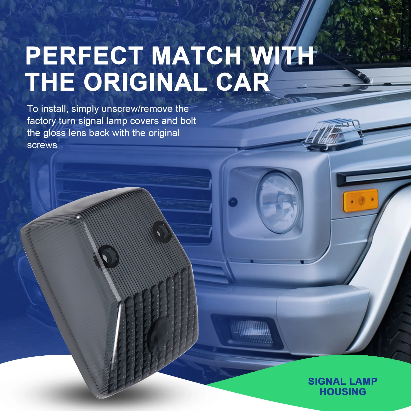 4638260057 자동차 앞 방향 지시등 렌즈 커버 코너 라이트 쉘, 메르세데스 벤츠 W463 G 클래스 G500 G550 G55 86-18 용