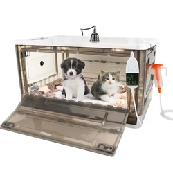 New Born Pet Puppy Incubator With Temperature And Humidity Digital Control Veterinary Puppy Icu Incubator For Bulldog Kitten