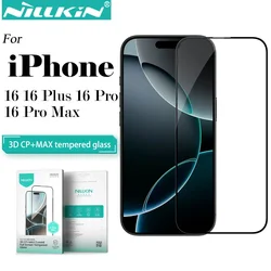 Nillkin for IPhone 16 Pro Max 16 Pro 16 Plus 3D CP+ MAX Full Coverage Anti-explosion Tempered Glass Phone Screen Protector