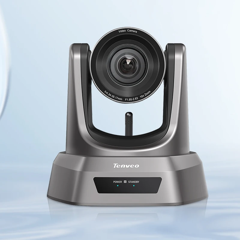 Tenveo 140X Wireless PTZ Optical Camera HD-MI Outputs Wireless Conference Cameras 1080P Full HD for Church Live Streaming System