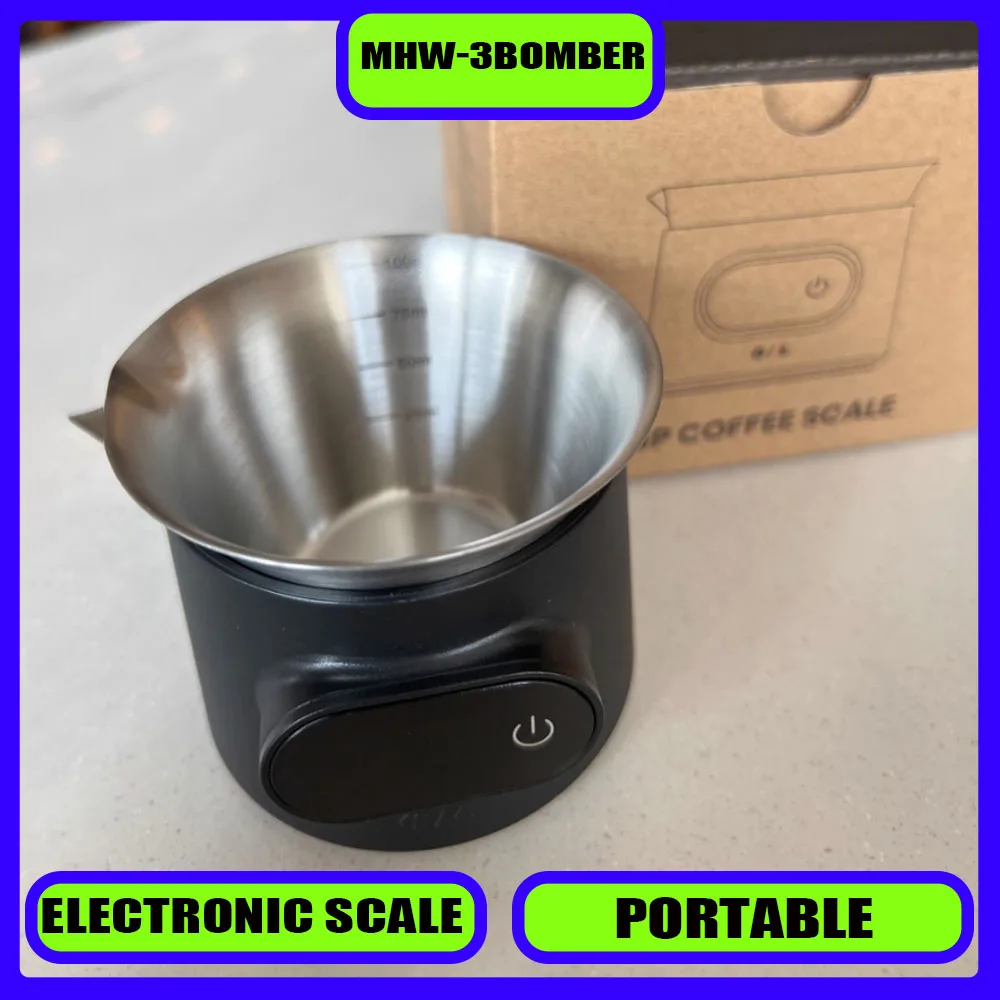 

MHW-3BOMBER ESP Electronic Scale Espresso Precise Weighing Scale Espresso Extract Solution Measuring Cup LED Display Portable