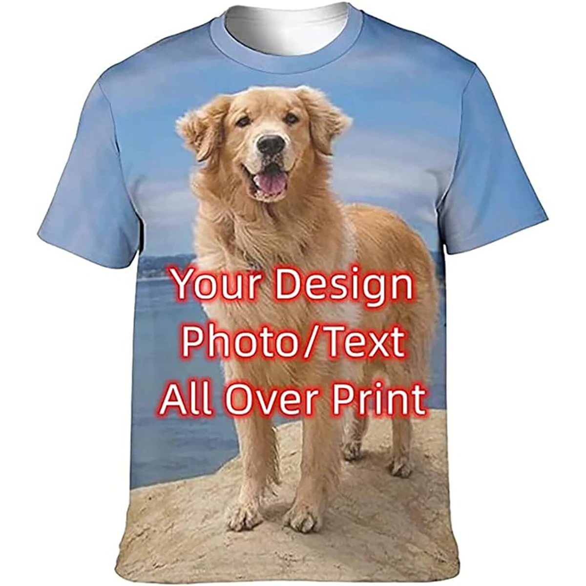 Custom T-shirt Photo Picture Pattern Your design name Personalized Logo 3d printed Shirt Clothing Jersey Your own gift Men Women