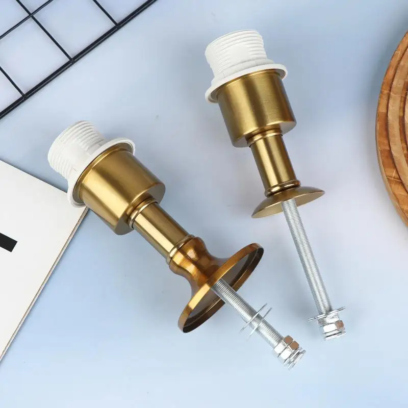 (BF06)Desk Lamp Holder Fixed Base E27 Screw Lamp Mouth Metal Iron DIY Lighting Accessories DIY Desk Lamp Components Lampshade