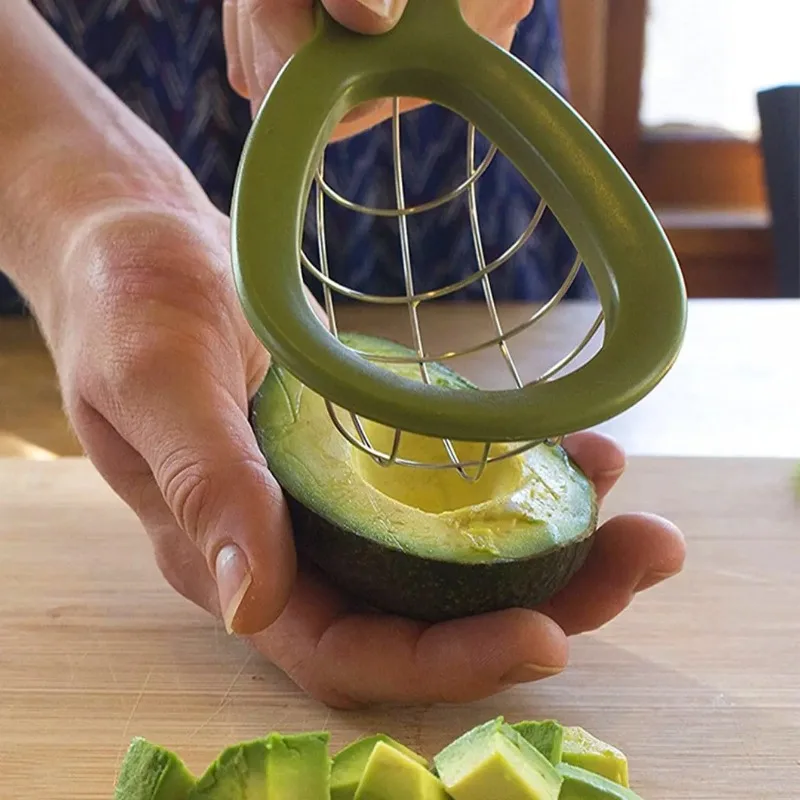 

1PC Avocado slicer and corer Kiwi cutting Multi functional avocado knife Creative Avocado Slices kitchen gadgets
