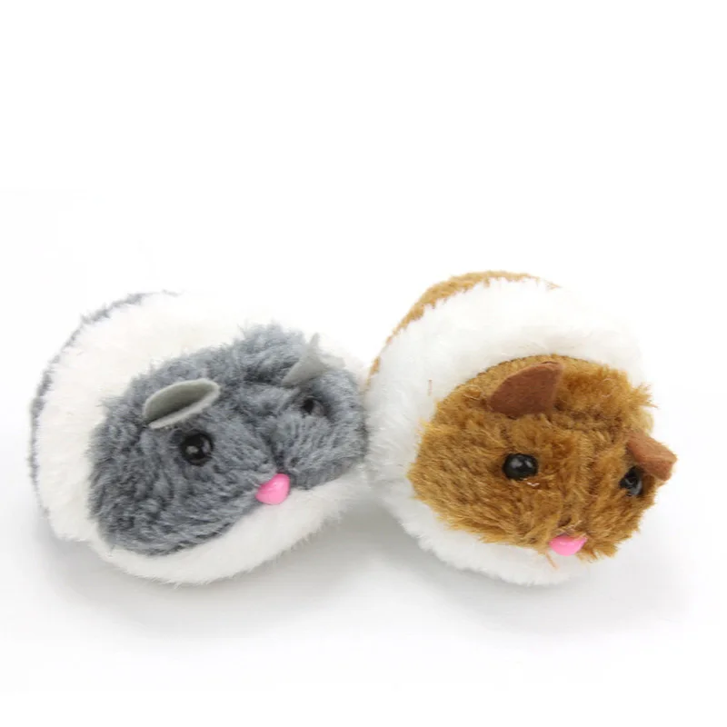 Funny Stuffed Toys For Cats Manual Pull Ring Mechanical Shaking Simulation Mouse Kitten Interactive Toy Mouse Pet Supplies Gifts