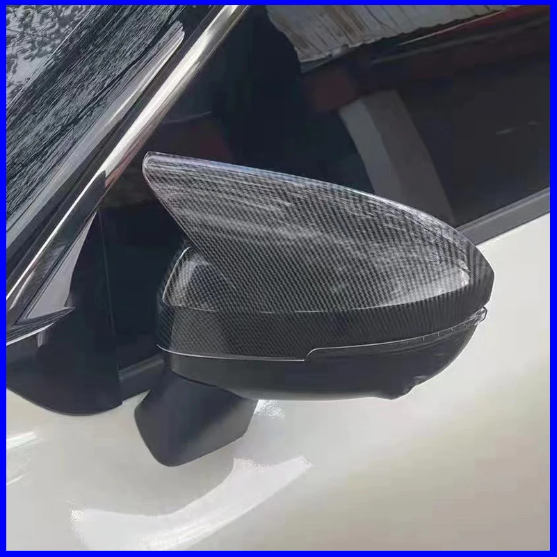 

Car Styling For Nissan JUKE 2019-2024 Rearview Mirror Cover Caps Trim Sticker With Horn Decoration Auto Parts Accessories