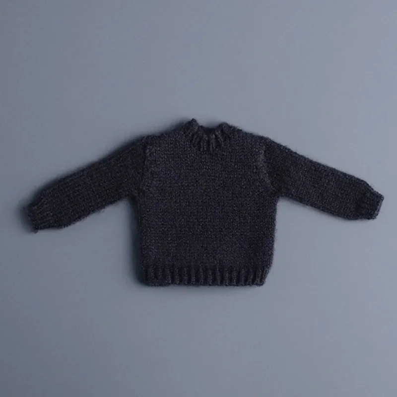 Juguetes masculinos a escala 1/12, prendas de punto de Color puro, Sudadera con capucha, suéter, modelo de ropa para muñecas soldado de moda de 6 pulgadas, figuras de acción DIY