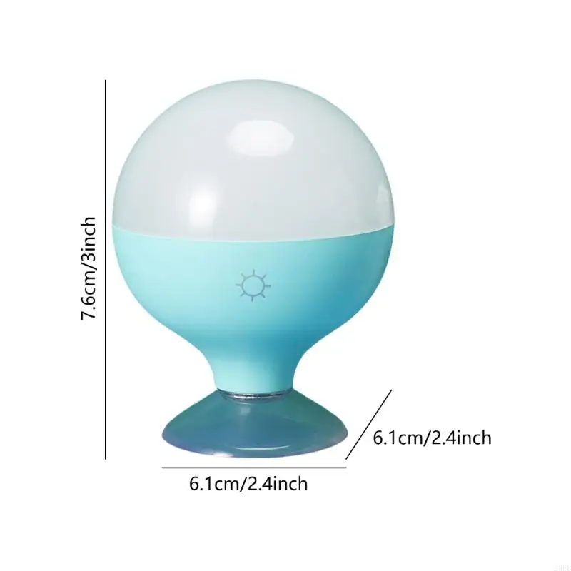 29EB Lumière nuit à LED rechargeable dimmable avec conception ventoute LED LEIL TEXTURE PLASTIQUE PLAST