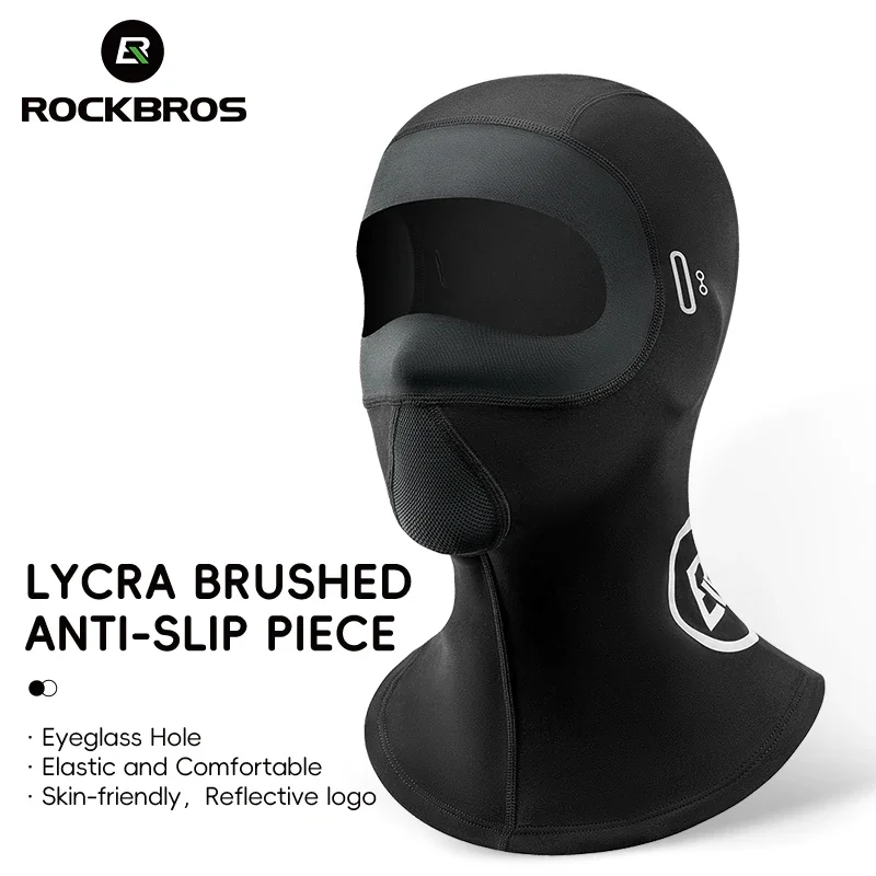 ROCKBROS Cycling Mask Winter Warm Fleece Face Scarf Mask Bicycle Balaclava Windproof Neck Cover Fishing Skiing Motorcycle Mask