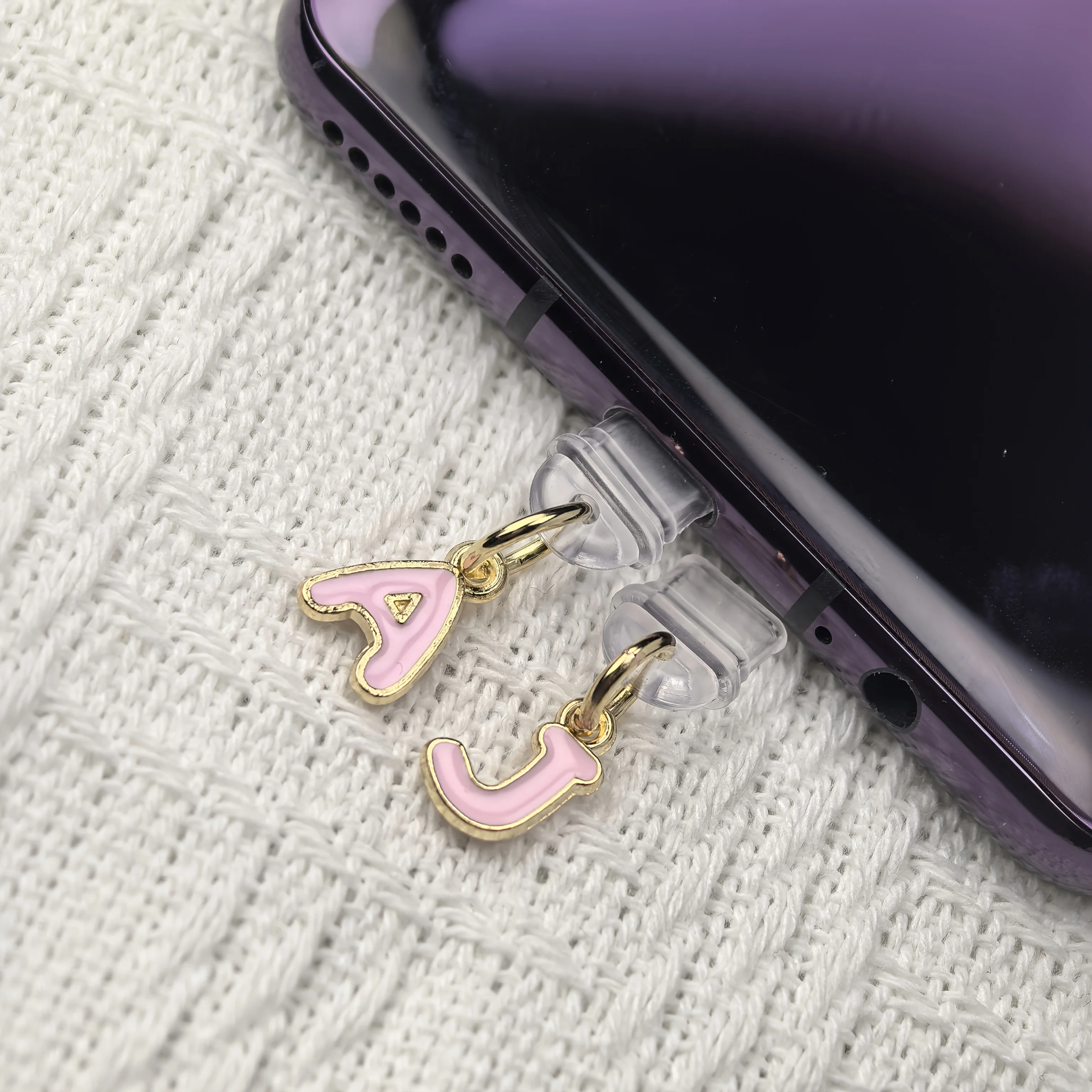 Pink English Letters A-M Phone - Phone Accessories Logo Design ulasan dan harga