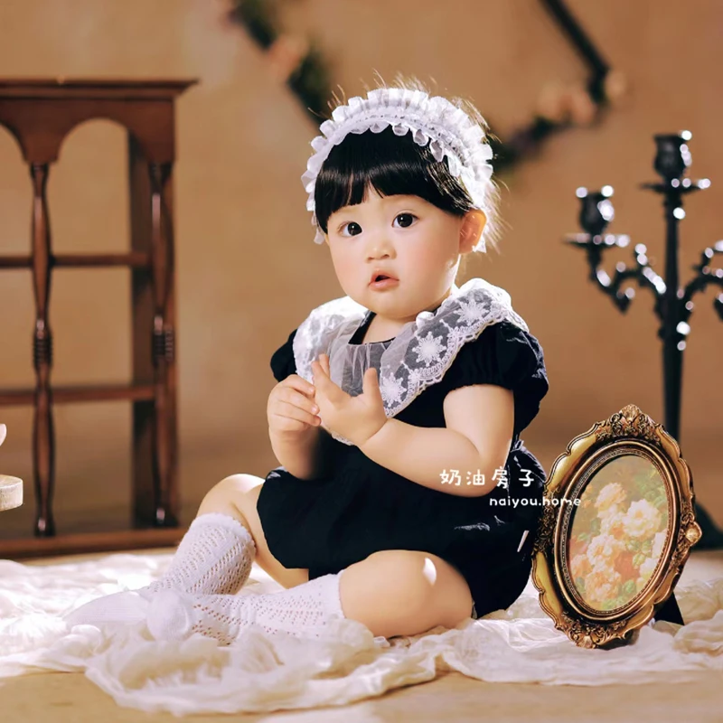 Childrens Photography Clothing Studio Photography Theme Hundred Day Year Old Girl Photo реквизит ньюборн ملابس اطفال رضع بناتي