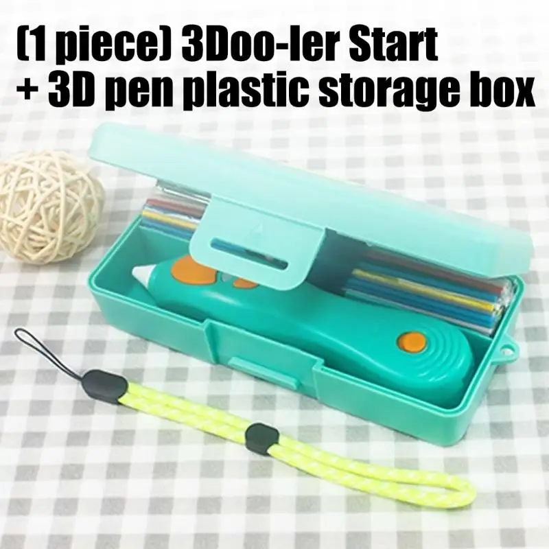 31BA 3D Pen Supply Case Plastic Storage Box for Pen Body and Refill Supplies, Front Lid for Classroom Craft, Desk Use, and Daily