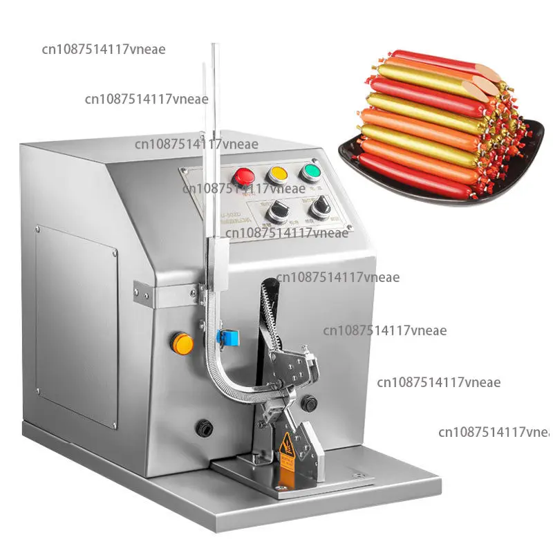 Supermarket Fruit Vegetable Food Bag Tying Strapping Tools Semi-Automatic Electric Ham Sausage Buckle Machine 1 Year Warranty