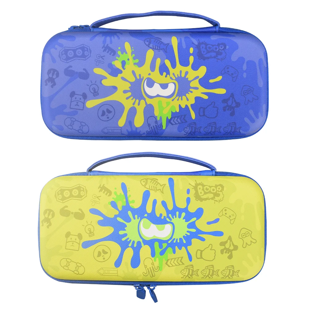 4 in 1 NS กระเป๋ากระเป๋าหิ้วผิวด้านนอกแข็งสวิตช์พร้อมผู้ที่ใส่บัตรเกม10เกมสำหรับนินเท็นโดสวิตช์เกมคอนโซลอุปกรณ์เสริม