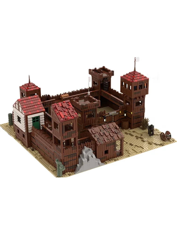 3884 Teile MOC Western-Thema Western-Fort Redo 6769 Remake Klassische Festung DIY Modellbausatz Geburtstagsgeschenk