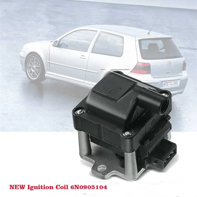 

Новая катушка зажигания 6N0905104 для V-W Golf Passat Fox для AUDI 80 90 1.8L 2.0L 2.5L 2,8
