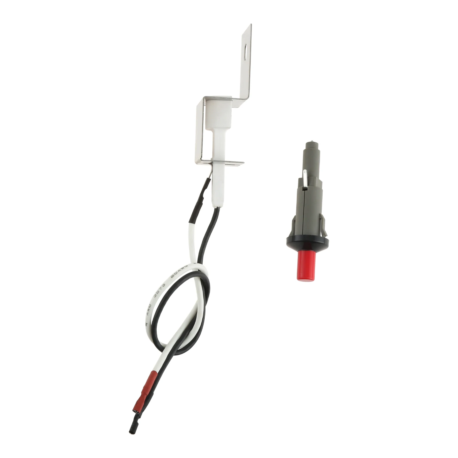 30cm Propane Gas Fire Pit Igniter Assembly Push Button Piezo Grill Igniter fit for Weber Q100 Q200 Gas Grill Weber 80462 Ignitor