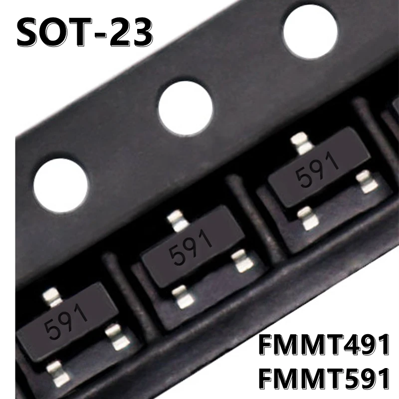 (50pcs) FMMT491 491 FMMT591 591 SMD Triode SOT-23 Power Transistor