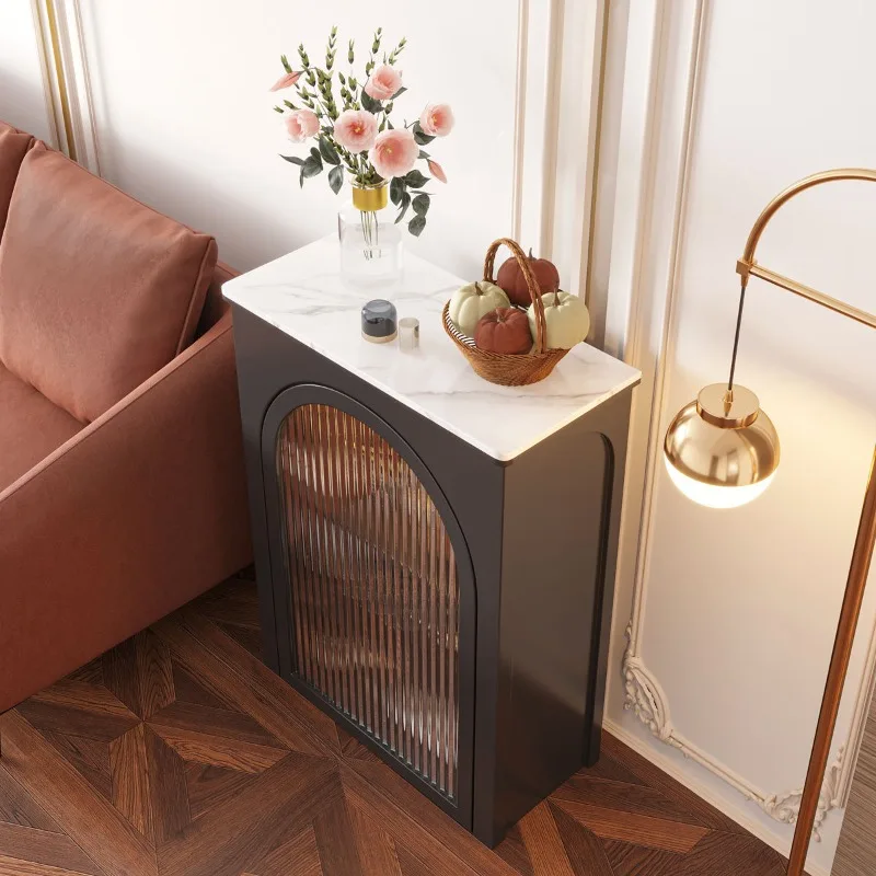 Armoires latérales vintage, armoires d'angle, armoires décoratives, cheminées de célébrités d'Internet, casiers de rangement en bois massif