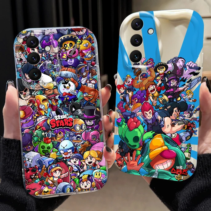 Game Leon Spike Stars Phone Case For Samsung Galaxy A24 A14 A54 A34 A13 A53 A33 A73 A23 A52 A52S A32 A22 A12 A51 A71 Wavy Cover