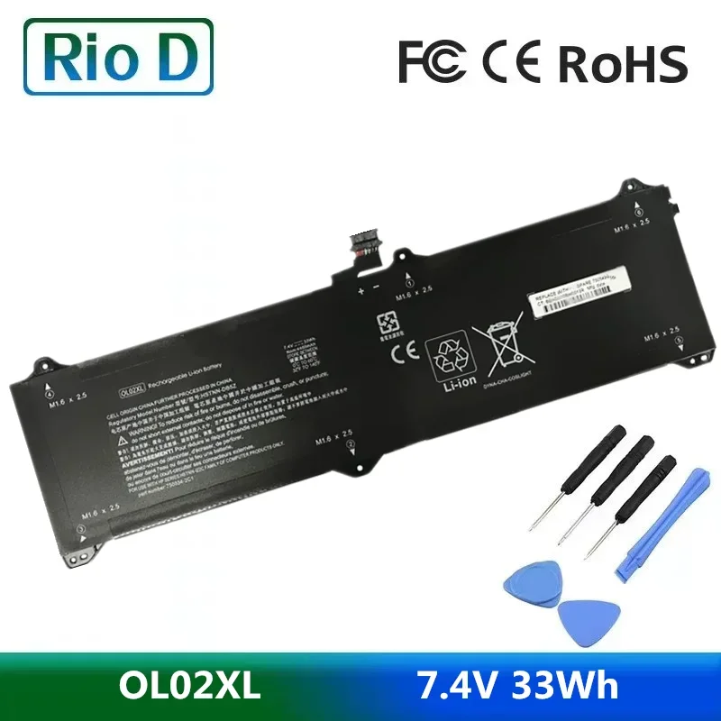 New OL02XL 7.4V 33Wh Laptop Battery for HP ProBook 11 G1 G2 750549-005 750334-2C1 HSTNN-IB6V