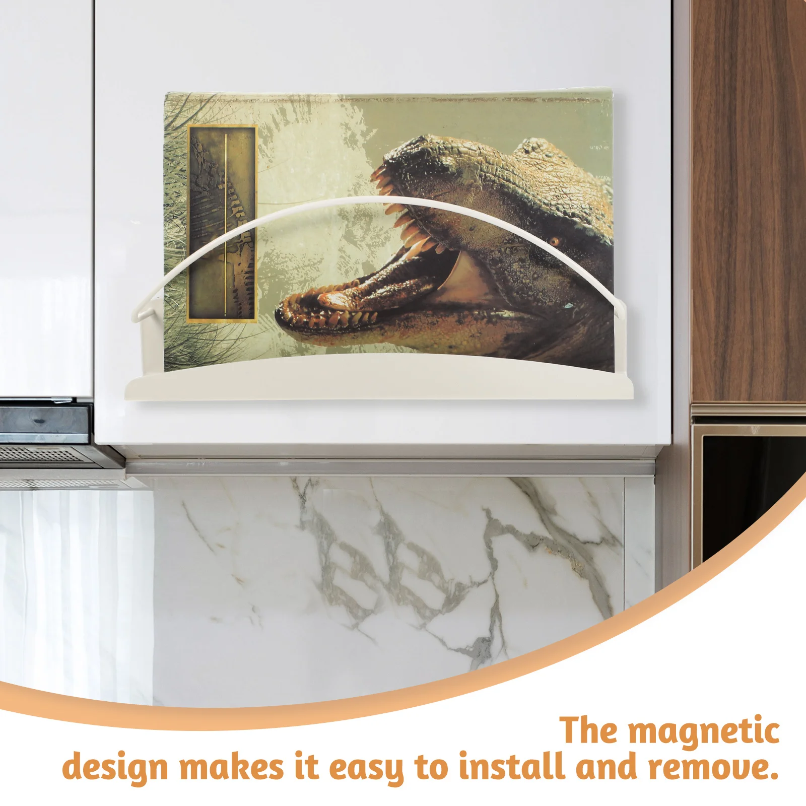 

1pcs Magnetic Magazine Organizer Refrigerator Rack Fridge Storage Holder Bedroom Wall Home Supplies Easy Install Space