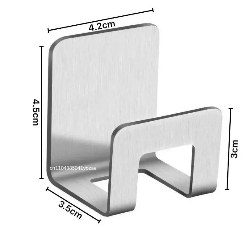 Stainless Steel Sink Tray Drainer Rack Kitchen Sink Sponge Holders Self Adhesive Hook Storage Holder Kitchen Wire Rag Organizer image 3