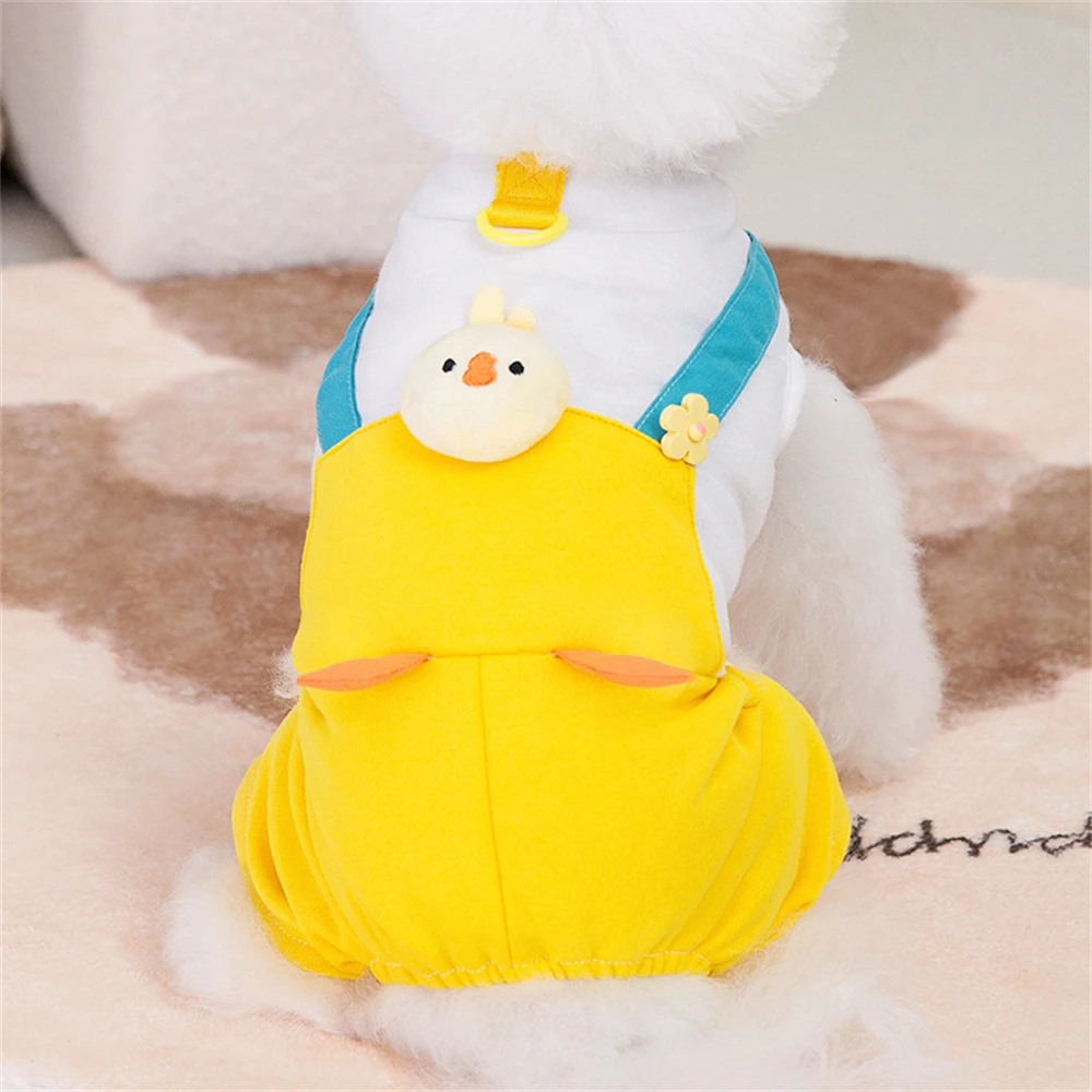 

Cute Dog Jumpsuit Spring and Summer Dogs Clothes Puppy Cat Onesies Clothes Pet Overalls Four-Legged Coat For Small Medium Dogs