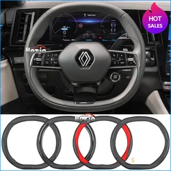 Leather Car Steering Wheel Cover for Renault Rafale Espace Austral Scenic Megane 5 E-Tech 2022 2023 2024 2025 Auto Accessories